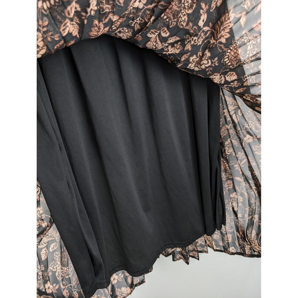 Vintage Y2K Floral Fairy Grunge Maxi Skirt Size XL Brown Cottagecore Earthy Boho - Picture 4 of 9